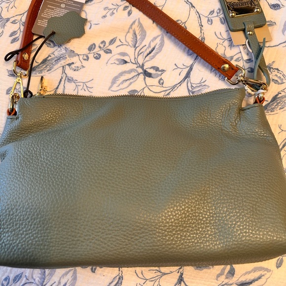 Genuine Leather Green Handbag - Picture 3 of 8